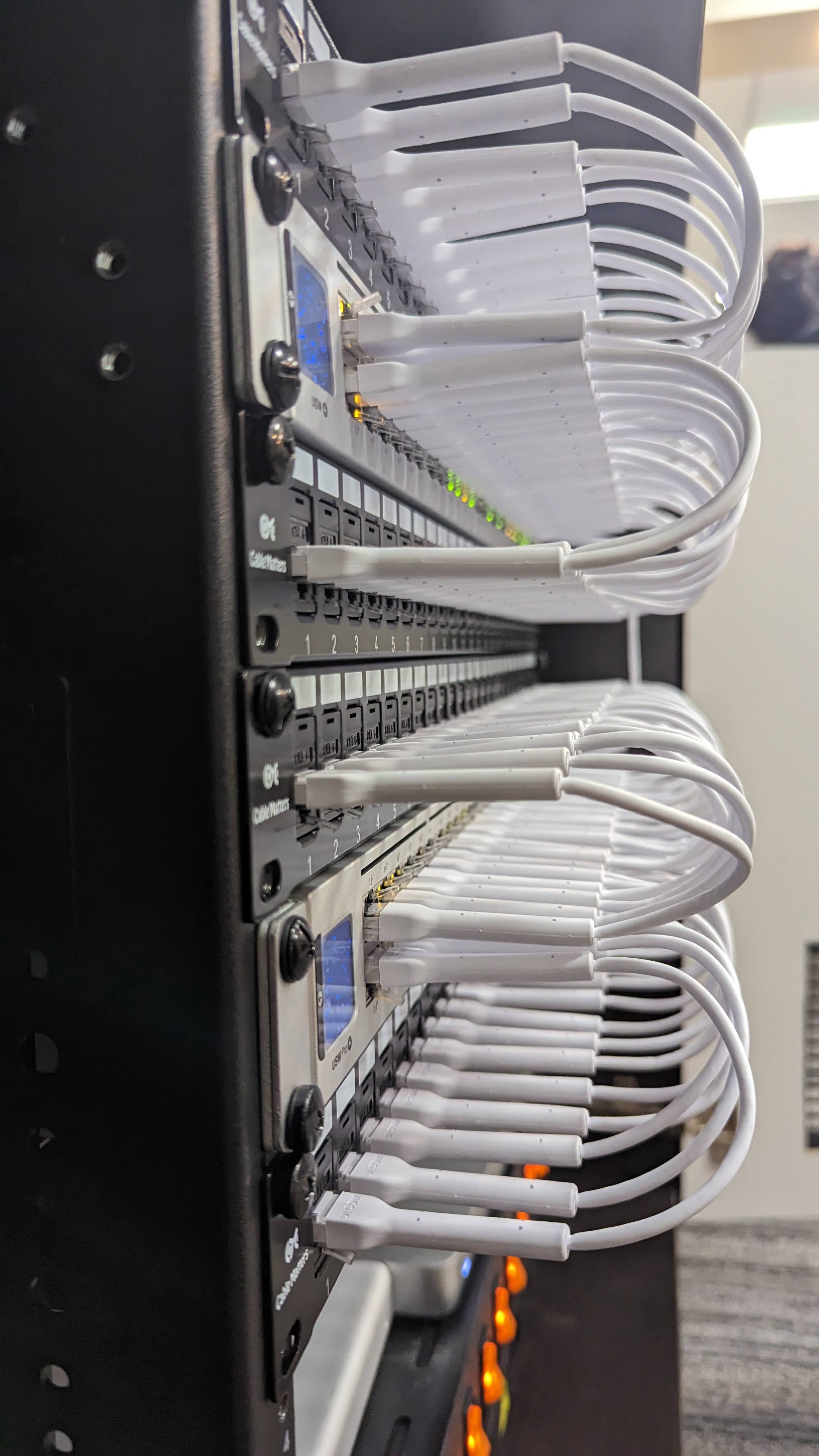 Structured cabling patch panel termination
